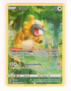 1x ~ESP~ SPANISH Bidoof GG29 Crown Zenith Pokemon Card (Z1) - Image 3