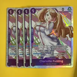OP11-070 Charlotte Pudding A Fist of Divine Speed One Piece TCG Card X4 Playset - Image 1