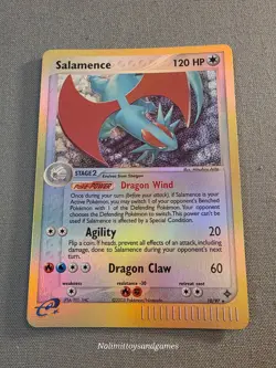 Pokemon Salamence Ex Dragon Reverse Holo Rare #10/97 E-Reader - Image 1