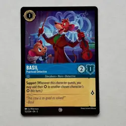Basil 153/204 Disney Lorcana Shimmering Skies Regular Common Card NM - Image 1