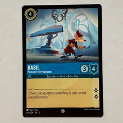 Basil 140/204 Disney Lorcana Rise of the Floodborn Regular Common Card NM - Image 1