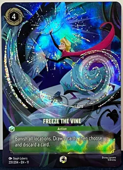 Disney Lorcana - ELSA - FREEZE THE VINE - 231/204 - ENCHANTED - Winterspell - NM - Image 1