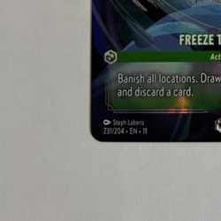 Disney Lorcana - ELSA - FREEZE THE VINE - 231/204 - ENCHANTED - Winterspell - NM - Image 3