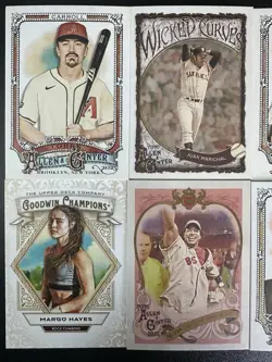300 Card Lot 2025 Topps Allen and Ginter & Goodwin Champions Mixed Jeter Woods - Image 2