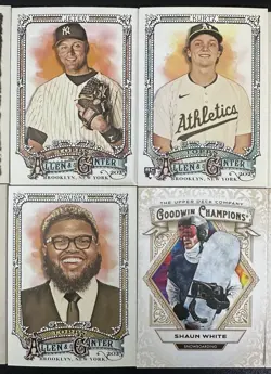 300 Card Lot 2025 Topps Allen and Ginter & Goodwin Champions Mixed Jeter Woods - Image 3