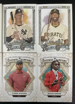 300 Card Lot 2025 Topps Allen and Ginter & Goodwin Champions Mixed Jeter Woods - Image 4