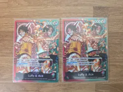 Luffy & Ace ST30-001 Leader Starter Deck EX: Luffy & Ace One Piece Foil NM - Image 1