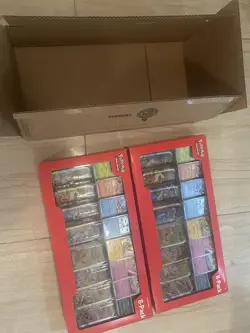Pokemon TCG: Prismatic Evolutions 8-Pack Mini-Tins Promos Costco Bundle(2 Pack) - Image 1