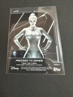 Topps 2026 Disney Chrome TRON: Legacy Tron Tek Card TRON-9 Quorra - Image 3