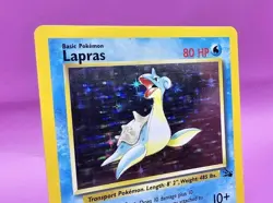 Pokemon Card - Lapras Holo Ultra Rare 1999 Fossil Set Edition 10/62 Ex M 1st - Image 3