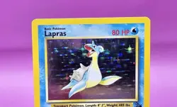 Pokemon Card - Lapras Holo Ultra Rare 1999 Fossil Set Edition 10/62 Ex M 1st - Image 4