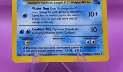 Pokemon Card - Lapras Holo Ultra Rare 1999 Fossil Set Edition 10/62 Ex M 1st - Image 5