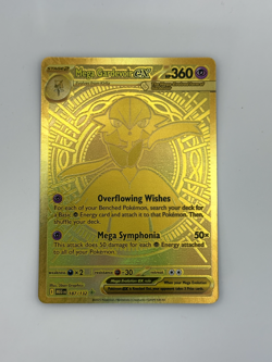 Mega Gardevoir EX 187/132 Mega Evolutions Pokemon English TCG Gold Card MINT - Image 1