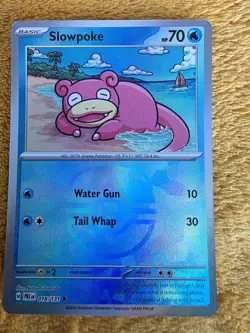 Pokemon TCG Slowpoke Masterball Holo Card 018/131 Prismatic Evolution's - NM - Image 1