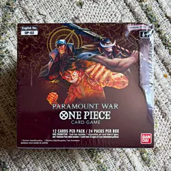 Bandai ONE PIECE Card Game Paramount War OP-02 English Booster Box 288 2023 - Image 1