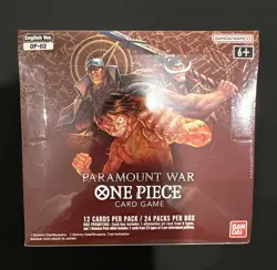 Bandai One Piece Card Game Paramount War OP-02 English Booster Box 24 Packs - Image 1