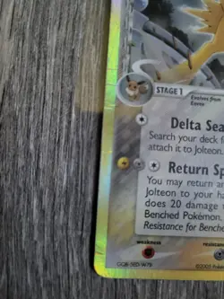 Jolteon Holo Rare Stamped 7/113 EX Delta Species Pokemon Card 2005 - Image 5
