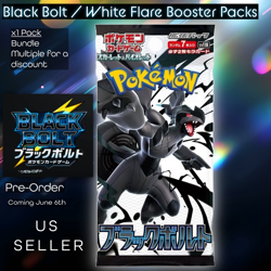 Black Bolt Booster Pack Pre-Order Pokemon SV11B x1 Pack NEW SEALED - Image 1