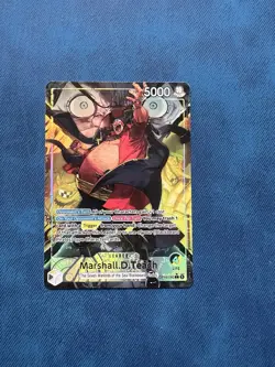 One Piece Tcg Marshall. D. Teach OP16 080 Alt Art Leader NM English - Image 1