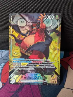 One Piece Tcg Marshall. D. Teach OP16 080 Alt Art Leader NM English - Image 1