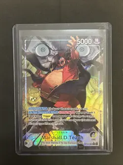 Marshall D Teach OP16-080 Alt Art Leader The Time Of Battle One Piece Mint - Image 1