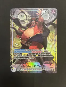 Marshall D Teach OP16-080 Alt Art Leader The Time Of Battle One Piece Mint - Image 3
