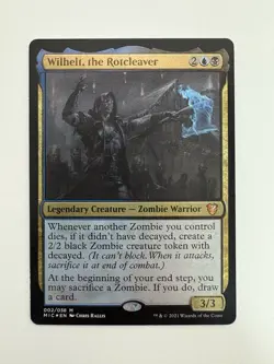 Wilhelt the Rotcleaver Etched Foil Thick Display MTG Magic Card LP Lightly MIC - Image 1