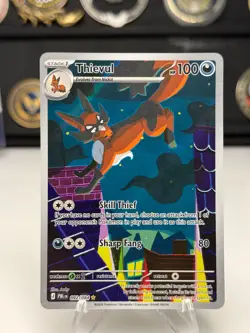 Thievul 092/084 Pitch Black Pokemon TCG Illustration Rare Full Art - Image 1