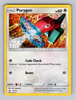 Porygon 012/012 Holo Promo McDonald's Promos 2018 Pokemon Moderately Played - Image 1