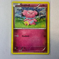 Snubbull 008/012 Holo Promo McDonald's Promos 2014 Pokemon Moderately Played - Image 1
