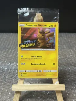 Pokemon 2019 Black Star Promo SM190 DVD Stamped Holo Detective Pikachu Sealed - Image 1
