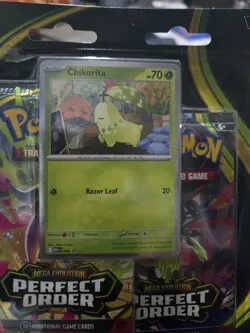Chikorita 69 Promo Cosmos Holo-Pokemon TCG: Perfect Order - Black Star Promo - Image 2