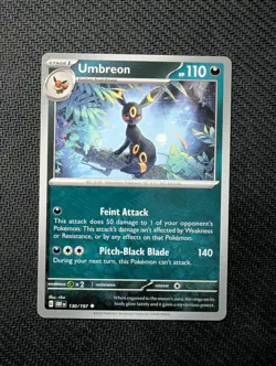 Umbreon 130/197 Uncommon Obsidian Flames Pokemon Near Mint - Image 1
