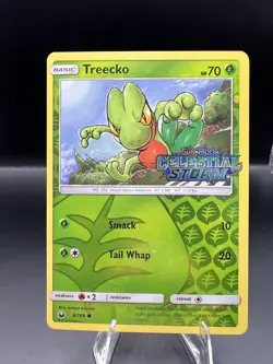 Treecko 8/168 Sm-Celestial Storm Reverse Holo Stamped! - Image 1