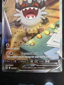 Galarian Perrserker V (Alternate Full Art) 184/196 Swsh11: Lost Origin Holo NM+ - Image 4