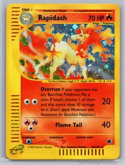 Rapidash (26) Holo Rare Expedition 026/165 HP - Image 1