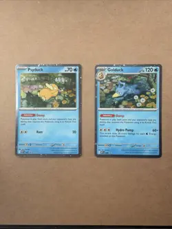 Psyduck 007 And Golduck 008 Me: Mega Evolution Promo Holo - Image 1