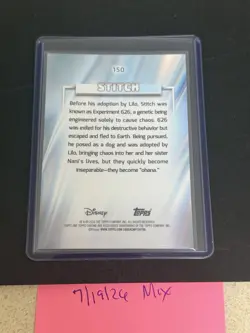 Topps Disney Chrome 2026 #287/399 Stitch Magenta Refractor - Image 2