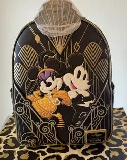 Loungefly Disney Mickey & Minnie Great Gatsby Backpack - Image 1