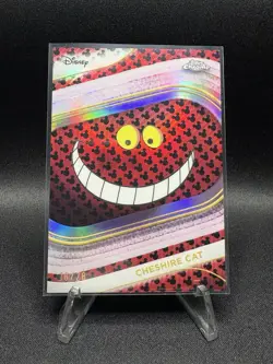 2025 Topps Chrome Disney Cheshire Cat Variation Mickey Mouse SSP /28 - Image 1