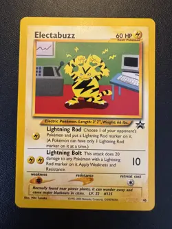 Electabuzz Black Star Promo No 46 - Pokemon WOTC Trading Card NEAR MINT/MINT - Image 1