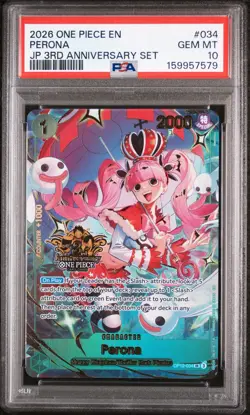 Perona (Japanese Version 3rd Anniversary Set) OP12-034 One Piece Promotion Cards - Image 1