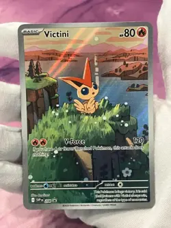 Pokemon TCG Victini 208 SV: Scarlet & Violet Promo Card Holo LP- - Image 3