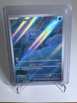 Phione 175/167 Pokemon Scarlet & Violet Twilight Masquerade Illustration Rare - Image 1