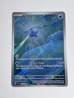 Phione 175/167 Pokemon Scarlet & Violet Twilight Masquerade Illustration Rare - Image 2