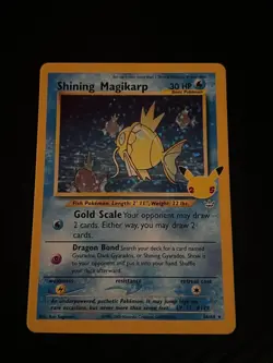 Shining Magikarp 66/64 Celebrations: Classic Collection Holo Pokemon TCG Card - Image 3