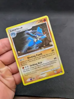 Pokemon Card Lucario POP Series 8 2/17 Holo Rare Played - Image 2