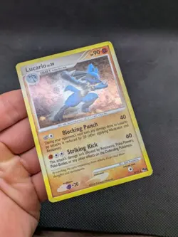 Pokemon Card Lucario POP Series 8 2/17 Holo Rare Played - Image 3