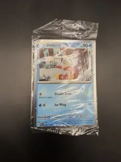 Delibird 046/193 - Calendar Promo - Paldea Evolved Pokemon Card SEALED - Image 3