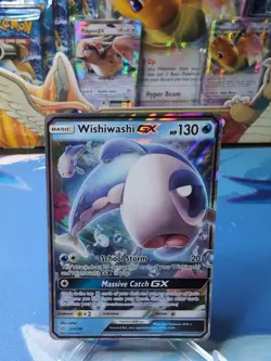 Wishiwashi GX - 63/236 - Pokemon Cosmic Eclipse Sun & Moon Ultra Rare Card LP - Image 1